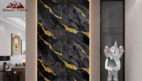 Papel Tapiz Autoadhesivo Wayon, Estilo Moderno de Mármol de Alto Brillo para Decoración del Hogar, Impermeable para Dormitorio, Sala de Estar y Baño