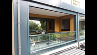 Fenêtre coulissante verticale automatique à levage, cadre en aluminium à économie d'énergie pour villa résidentielle, maison, balcon, terrasse