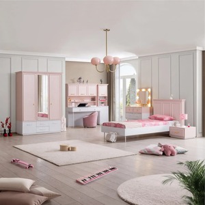 FSC-<span class=keywords><strong>Armario</strong></span> moderno para niños <span class=keywords><strong>con</strong></span> <span class=keywords><strong>espejo</strong></span>, 2 puertas, 4 cajones, muebles pequeños de madera duraderos para dormitorio de hotel y Villa - Product Image 4