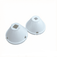 Réflecteur LED COB d'usine vérifiée, composant optique de haute précision en PMMA, angle de faisceau de 30 degrés, transmission de 93 %, garantie de 2 ans