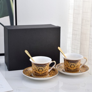 Best Selling New Design Western European Luxury Flare Mouth Bone China Coffee <b>Cup</b> and Ceramic <b>Tea</b> <b>Set</b> - Product Image 6