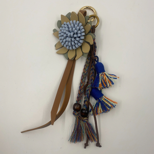 Breloque en cuir fait main en forme de tournesol, style Miu, <span class=keywords><strong>marguerite</strong></span>, sac à dos pour couple, cordon DIY, pendentif pour sac - Product Image 4