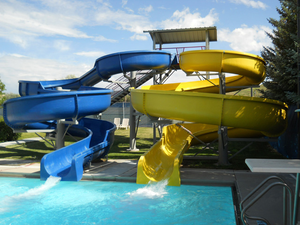 Pequeño parque acuático LeisurePlay Diseño Aquatix Fibra de vidrio Acero Paisaje Estructuras <span class=keywords><strong>Piscina</strong></span> Toboganes - Product Image 3