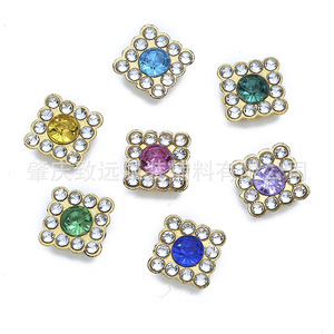 Pinza para el pelo cuadrada de doble capa con diamantes de imitación de 10 mm, accesorio de joyería hecho a mano para fiestas, bodas y vestidos. - Product Image 3