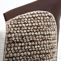 Housse de coussin géométrique patchwork, broderie de luxe légère, applique, taie d'oreiller rayée carrée pour canapé, décoration intérieure