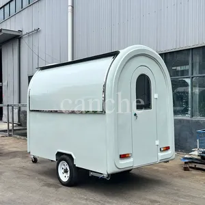 Chariot de vente de glaces miniatures au prix d'usine, remorque alimentaire mobile personnalisée pour la rue - Product Image 4