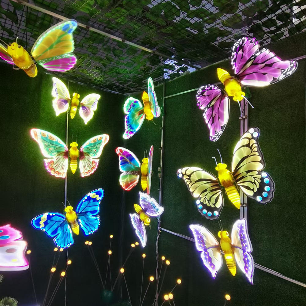 Latest Factory Direct Sale Butterfly Led Lights Christmas Outdoor Park Garden Decor