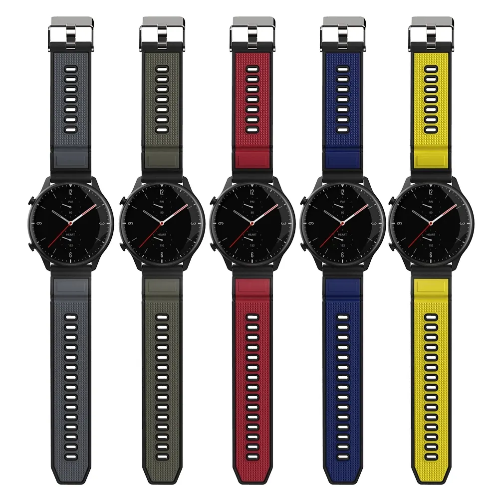 Drop Shipping 22mm Colorful Silicone Watch Band Strap For HUAWEI WATCH GT 2 Pro GT2 46MM GT 2E For Samsung Smart Watch Bands