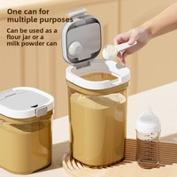 Boîte à lait en poudre portable de 800 ml, résistante à l'humidité, conteneur de stockage scellé pour bébé, pour riz, farine et aliments