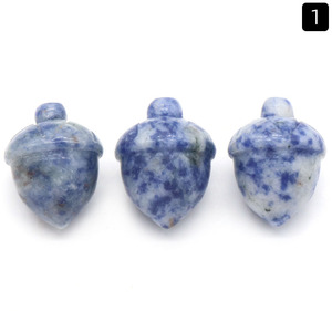 <b>Natural</b> <b>Crystal</b> Agate Hazelnut Pine Nut Creative Engraving Mini Fruit Ornament Stone Beads High Quality GDTC Certified for - Product Image 4
