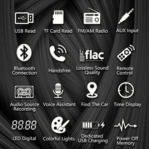 Lecteur MP3 stéréo de voiture SWM-80A 1DIN Radio FM/<span class=keywords><strong>AM</strong></span> avec localisateur d'applications et lecteur multimédia audio de recherche de voiture pour le genre d'autoradio - Product Image 3