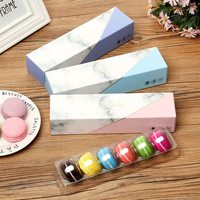 Vente en gros pas cher Boîte à macarons PET transparente Dessert Pâtisserie Boîtes d'emballage Décoration Présentoir à gâteaux