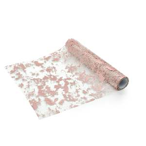 <span class=keywords><strong>Chemin</strong></span> <span class=keywords><strong>de</strong></span> <span class=keywords><strong>table</strong></span> en polyester imprimé <span class=keywords><strong>rose</strong></span> <span class=keywords><strong>doré</strong></span> <span class=keywords><strong>de</strong></span> luxe pour la décoration <span class=keywords><strong>de</strong></span> mariage et <span class=keywords><strong>de</strong></span> fête, écologique et imperméable - Product Image 3