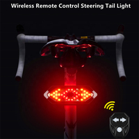Wiederaufladbares Wasserdichtes Fahrrad-Rücklicht mit LED Rot-Gelb-Licht aus PC-Material für Sicherheit bei Nachtfahrten