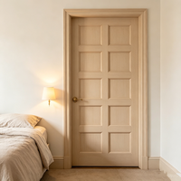 Portes intérieures modernes minimalistes en MDF, surface finie, tailles personnalisées ODM pour la rénovation d'appartements, de chambres, d'hôtels et de villas