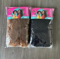 Vente en gros usine – Extensions de tresses synthétiques afro crépues en vrac, 12 pouces, 100g, trame simple, douces et rebondissantes, résistantes à la chaleur