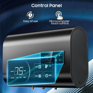 Calentador de Agua Eléctrico Horizontal Delgado con Pantalla Táctil, <span class=keywords><strong>Precio</strong></span> de Fábrica, 30, 50, 80, 100L, Doble Tanque de Agua, para Ducha Doméstica - Product Image 3