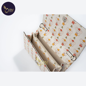 Cartera esmerilada de moda para mujer al por mayor 2025 con decoración de botones con cordón largo y monedero estilo señora con clip - Product Image 4