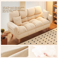 Petit canapé pour petits appartements, canapé-lit simple inclinable et transformable pour location, canapé-lit pliable
