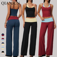 Ensemble de yoga pour femme, taille haute, deux pièces, séchage rapide, pour la course, le fitness et la gym