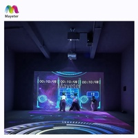 Projecteur interactif en forme de L de divertissement de graffiti numérique d'intérieur Jeux vidéo de projection interactifs de mur/sol pour des enfants