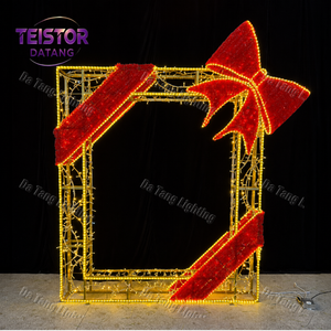 Lumières décoratives en forme de cadre photo pour les fêtes créent une attirance lumineuse pour les parcs à thème, les centres commerciaux et les événements urbains. - Product Image 3