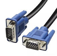 Câble VGA Moniteur Haute Vitesse 1,5 m 3+5 Broches à Paire Torsadée avec Gaine PVC Mâle-Mâle