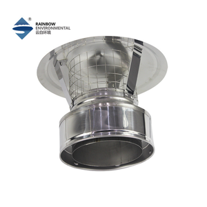 Chapeau <span class=keywords><strong>de</strong></span> cheminée rond, chapeau <span class=keywords><strong>de</strong></span> cheminée conique avec écran, cheminée en acier inoxydable renforcé réglable pour tuyau <span class=keywords><strong>de</strong></span> poêle <span class=keywords><strong>de</strong></span> 6 pouces - Product Image 3