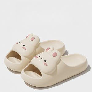 Pantuflas de Interior Ecológicas Estilo Coreano, Suela de PVC, Entresuela de Microfibra, Parte Superior de Tela Elástica, Ligeras, Antiolor - Product Image 3