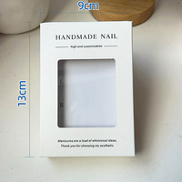 Boîte d'emballage vide pour faux ongles à presser, avec dorure à chaud, pelliculage brillant et gaufrage, taille et couleur personnalisables, articles de boisson