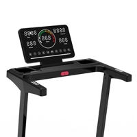 Tapis roulant électrique pliable avec écran LED, 15 niveaux d'inclinaison automatique à 9 %, pour la maison et le bureau