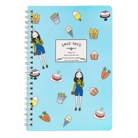 Carnet à spirale avec logo personnalisé et notes autocollantes stylo à bille imprimé composition planificateur livre couverture en papier PVC reliure à feuilles mobiles cadeau