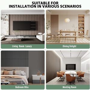 Vật nuôi akupanel MDF Acoustic tấm Tường bằng gỗ cách âm gỗ đá đen sợi Acoustic tấm miễn phí akupanels mẫu - Product Image 5