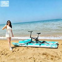 Vélo aquatique SUP à une place avec cadre en aluminium et plateforme avant pneumatique, profilé pour la plage, portable, de Chine Lumark