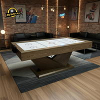 Table de hockey sur glace de 7 pieds, table de jeu de sport d'intérieur, table de hockey sur glace pliable en bois 110V avec plateau de tennis