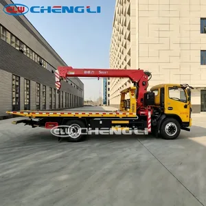 Camion de dépannage Dongfeng 5,6 m avec bras de remorquage 5t pour transport de 2 véhicules au prix usine - Product Image 2
