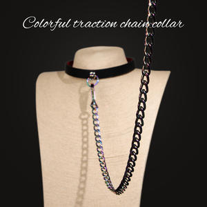 Collier BDSM en cuir avec rivets punk - Choker gothique réglable pour jeux de <span class=keywords><strong>domination</strong></span>, équipement de <span class=keywords><strong>bondage</strong></span> fétiche - Product Image 4