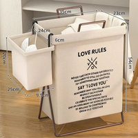 Panier à linge pliable Panier de rangement pliable pour vêtements sales Poubelle à linge pour chambre à coucher