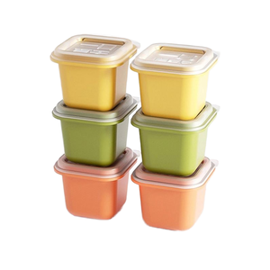 Envases de Plástico PP Ecológicos para Helado, Color Naranja, Capacidad de 50 ml, Utensilios Domésticos para Servir y Guardar tus Delicias Favoritas - Product Image 1