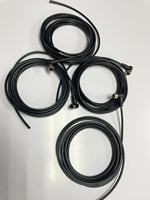 Connecteur M12 A-Code en laiton femelle à angle droit moulé avec câble TPU personnalisé non blindé ou blindé à extrémité libre IP67 pour l'automobile
