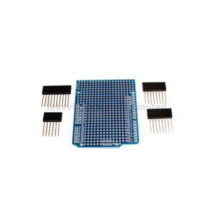 บอร์ดขยาย PCB สำหรับงานต้นแบบ สีฟ้า พร้อมหัวพินยาว 4 ตัว สำหรับ UNO - Product Image 1