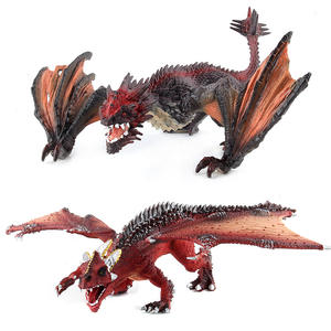Vente en gros de figurines d'animaux de simulation de créatures mythiques artisanales décoratives, mini-modèles de dragons solides, jouets de dinosaures pour enfants - Product Image 5