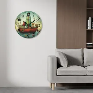Reloj de pared de PVC de lujo con imagen personalizada, pantalla Digital analógica de una sola cara, patrón abstracto clásico sin marco para sala de estar, cocina, dormitorio, Bar - Product Image 6