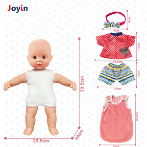 Juego de saco de dormir de juguete de muñeca de vinilo con cuerpo de algodón de 12 pulgadas, 5 uds., trajes intercambiables para conjunto de juego de simulación de ensueño - Product Image 2