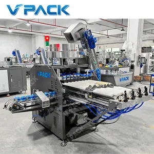 5 Gallon Dekpakking Voering Invoegen Machine/Plastic Deksel Pakking Machine 5 Gallon 20 Liter Vat Water Productielijn