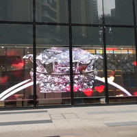 Pantalla LED Transparente de Alta Luminosidad para Publicidad en Vidrio, Señalización Digital Dinámica para Escaparates de Centros Comerciales de Lujo