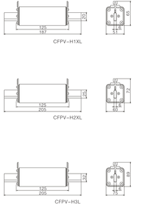 Lien de fusible de stockage d'énergie <span class=keywords><strong>CFBS</strong></span>-H1XL 80-400A 1500VDC AR ABat GBat pour la protection de la batterie - Product Image 2