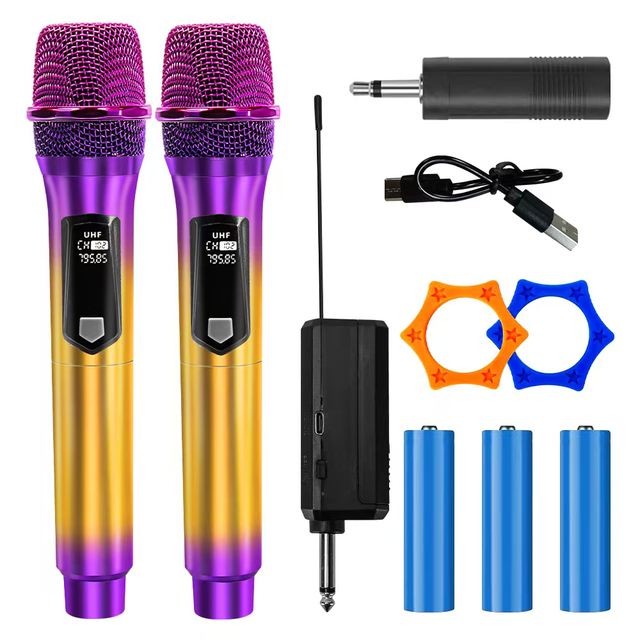 OEM Active Wireless 2.4G Handheld Microphone System Stable Low Latency Transmission for Live Streaming Stage Performance