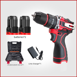 Taladro de impacto inalámbrico sin escobillas de 16.8V de venta directa de fábrica, juego de taladro atornillador de iones de litio recargable de 55N.m, herramientas eléctricas al por mayor - Product Image 1