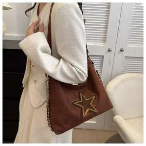 Nuevo Bolso de Mano de Moda para Mujer, Simple, de Gran Capacidad, Material PU, Estilo Retro, Bolso de Hombro - Product Image 4